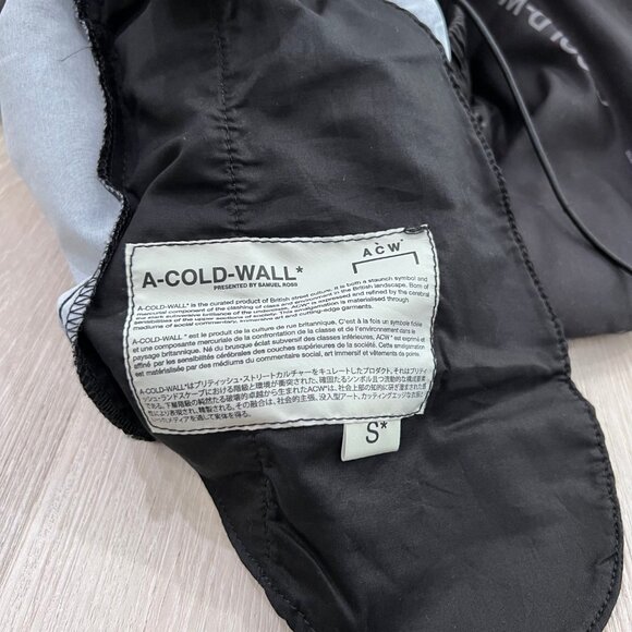 A-Cold-Wall* Black All-Over Logo Prints Nylon Jogger Pants - Picture 8 of 8